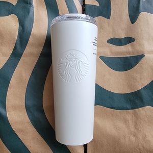 SALE!! Starbucks white pearl stainless steel cup